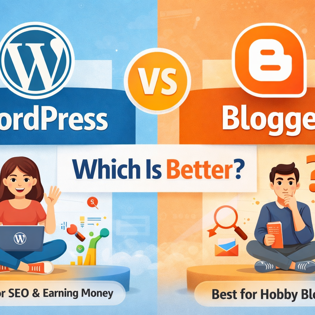 WordPress vs Blogger – Which Is Better for Beginners?